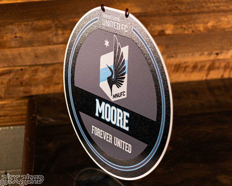 Minnesota United FC Personalized Monogram Metal Art