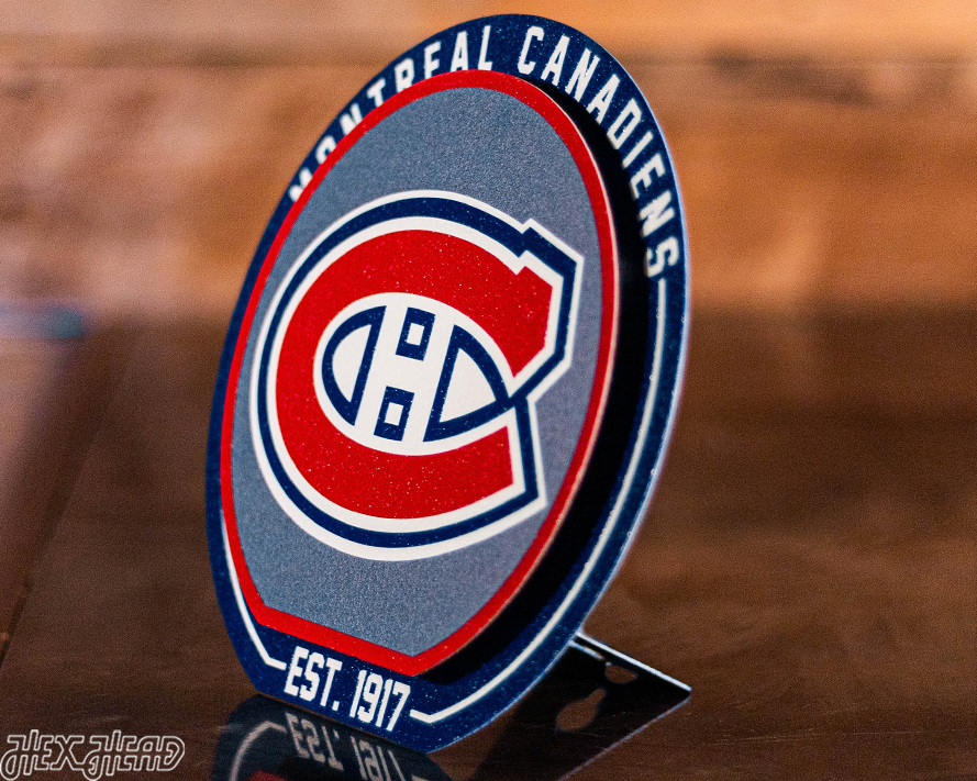 Montreal Canadiens "Double Play" On the Shelf or on the Wall Art