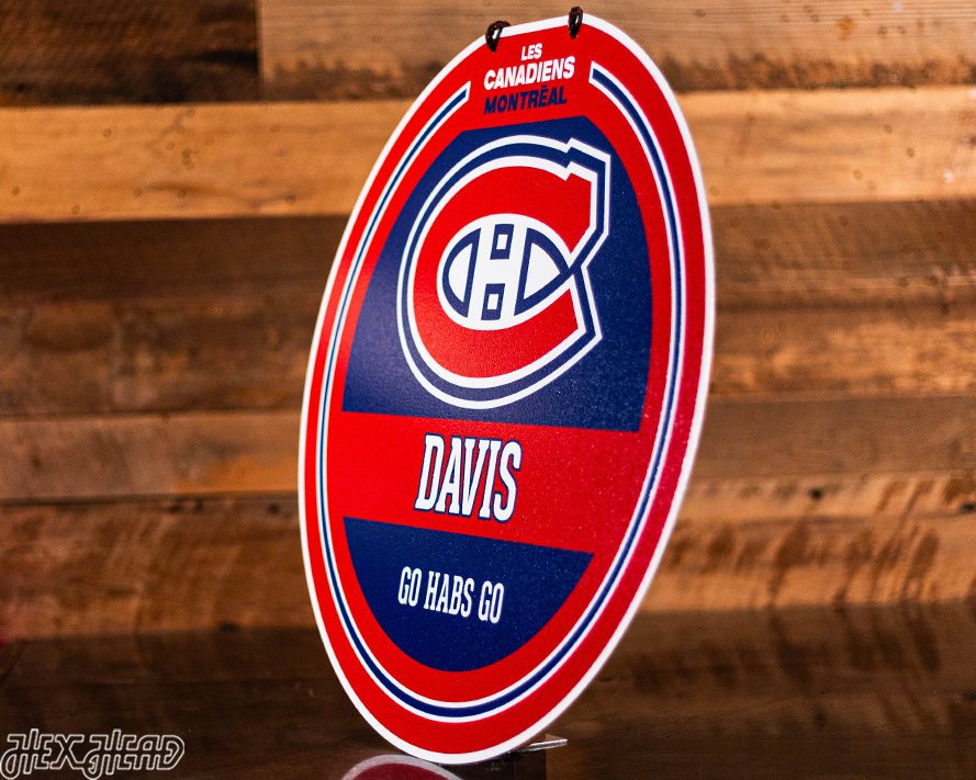 Montreal Canadiens Personalized Monogram Metal Art