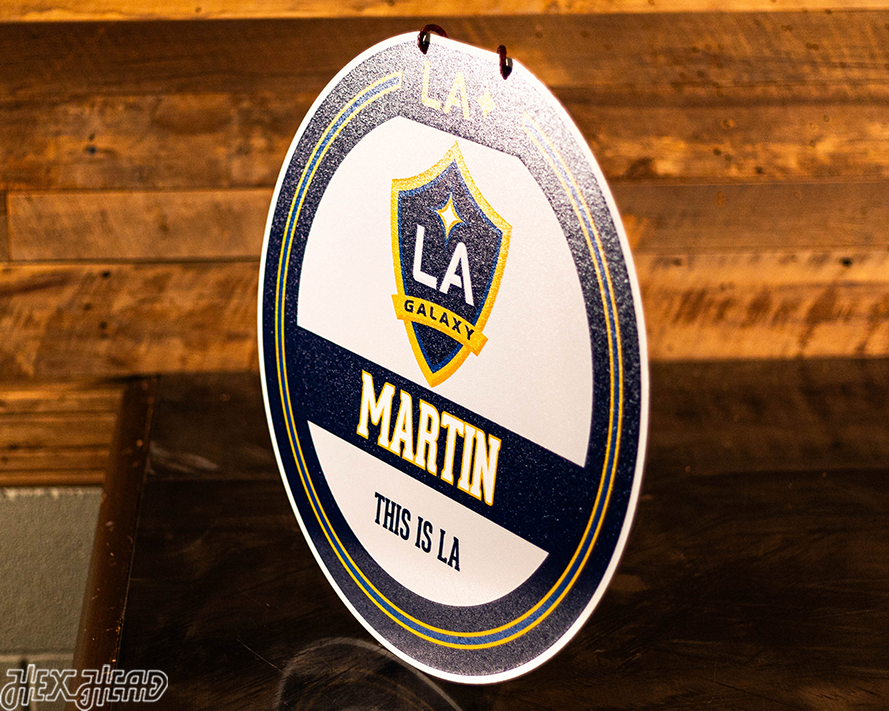 LA Galaxy Personalized Monogram Metal Art