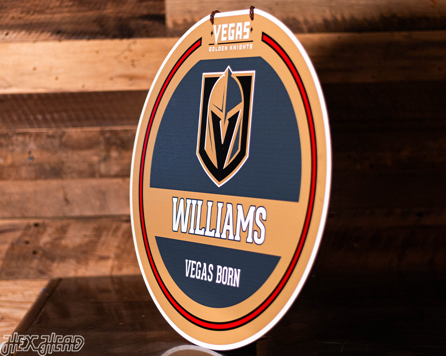 Vegas Golden Knights Personalized Monogram Metal Art