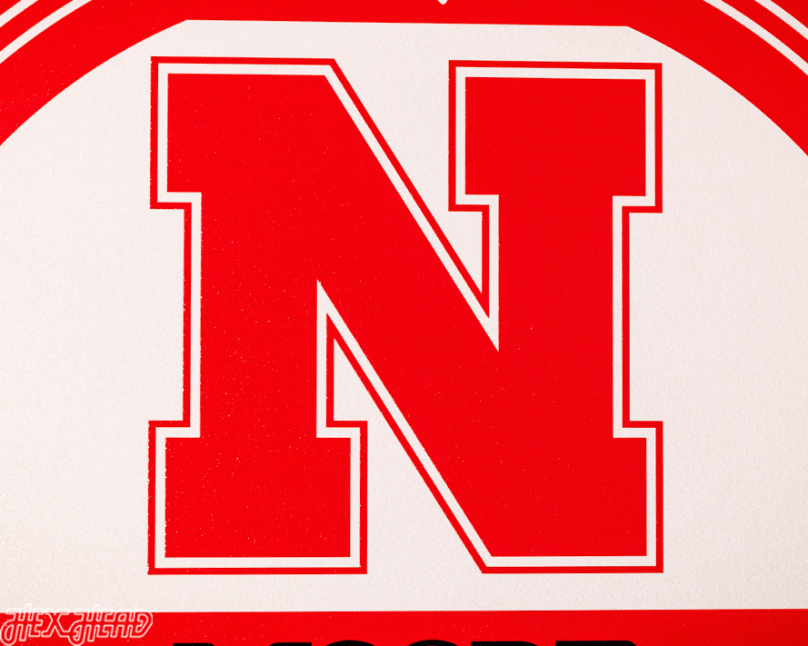 Nebraska Cornhuskers Personalized Monogram Metal Art