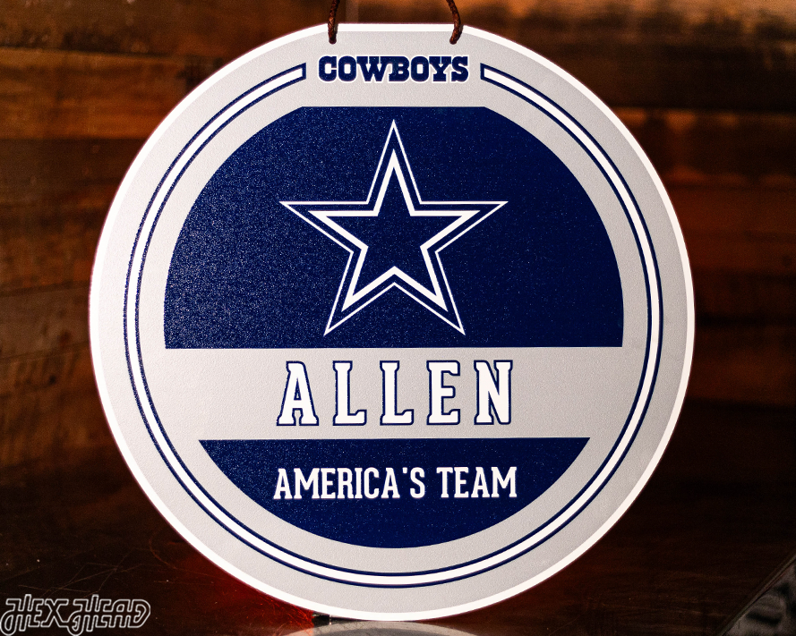 Dallas Cowboys Personalized Monogram Metal Art