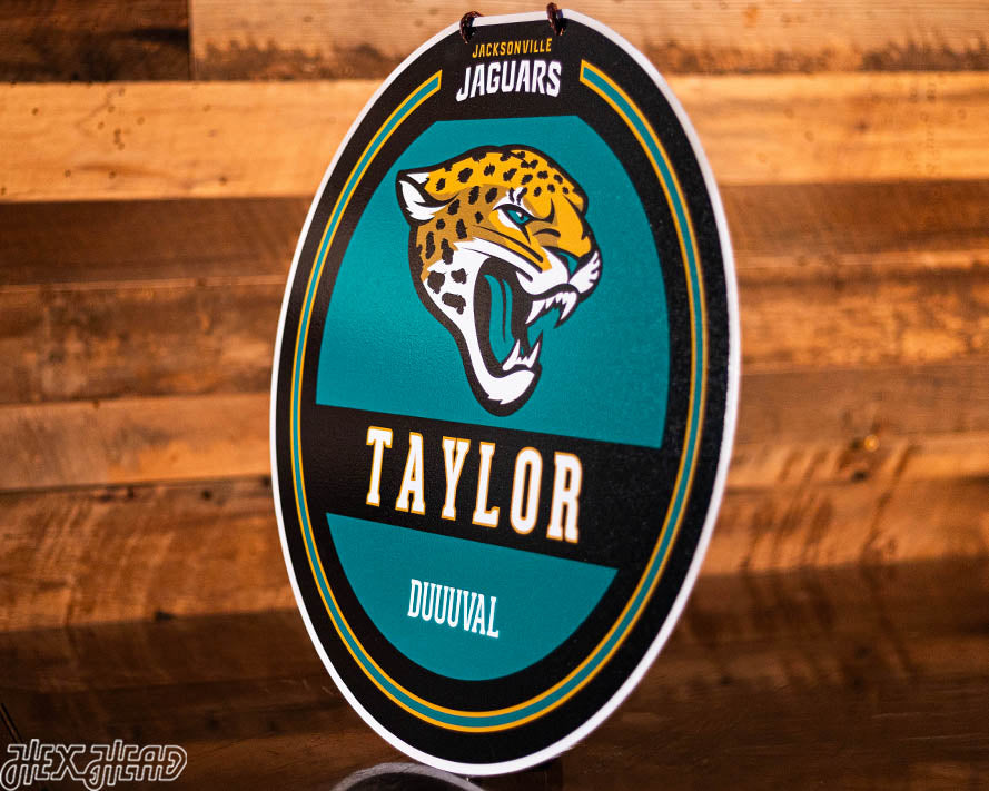 Jacksonville Jaguars Personalized Monogram Metal Art