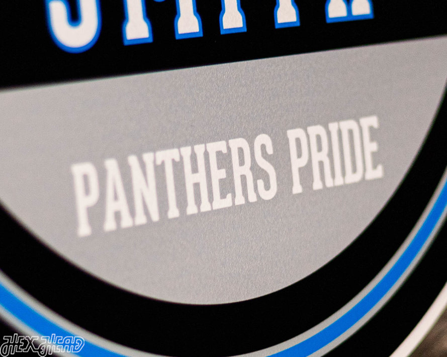 Carolina Panthers Personalized Monogram Metal Art