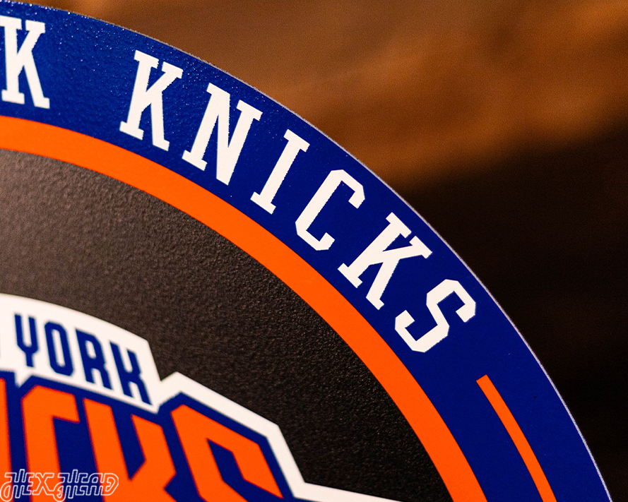 VARSITY Collection- SINGLE layer New York Knicks Metal Wall Art