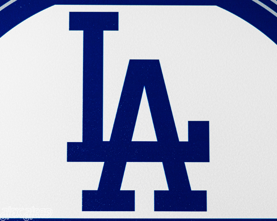 Los Angeles Dodgers Personalized Monogram Metal Art