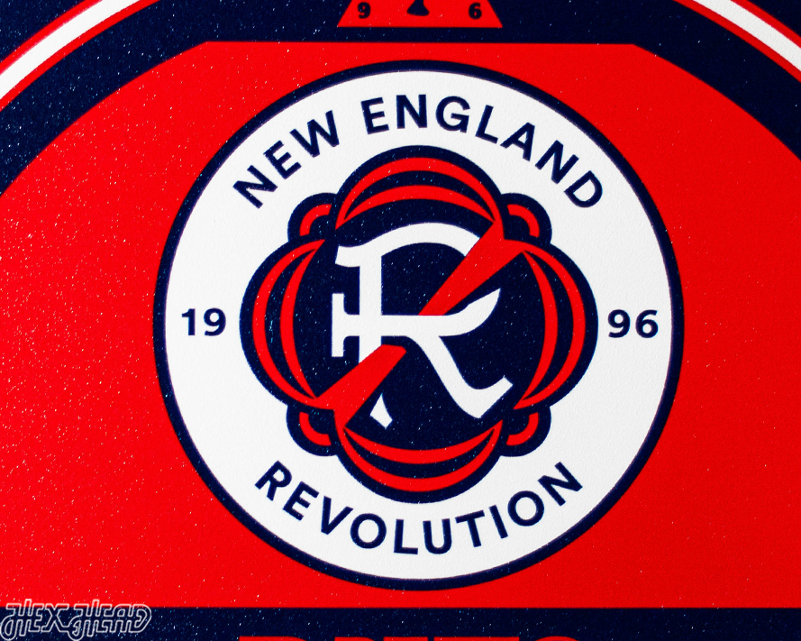 New England Revolution Personalized Monogram Metal Art