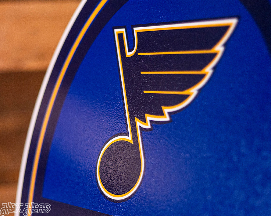 St. Louis Blues Personalized Monogram Metal Art