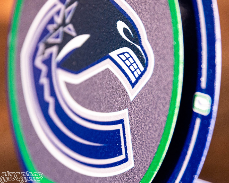 Vancouver Canucks "Double Play" On the Shelf or on the Wall Art