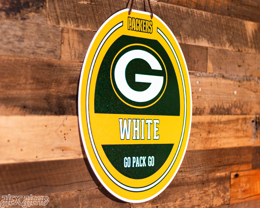 Green Bay Packers Personalized Monogram Metal Art