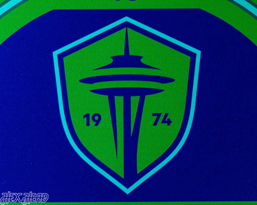 Seattle Sounders FC Personalized Monogram Metal Art