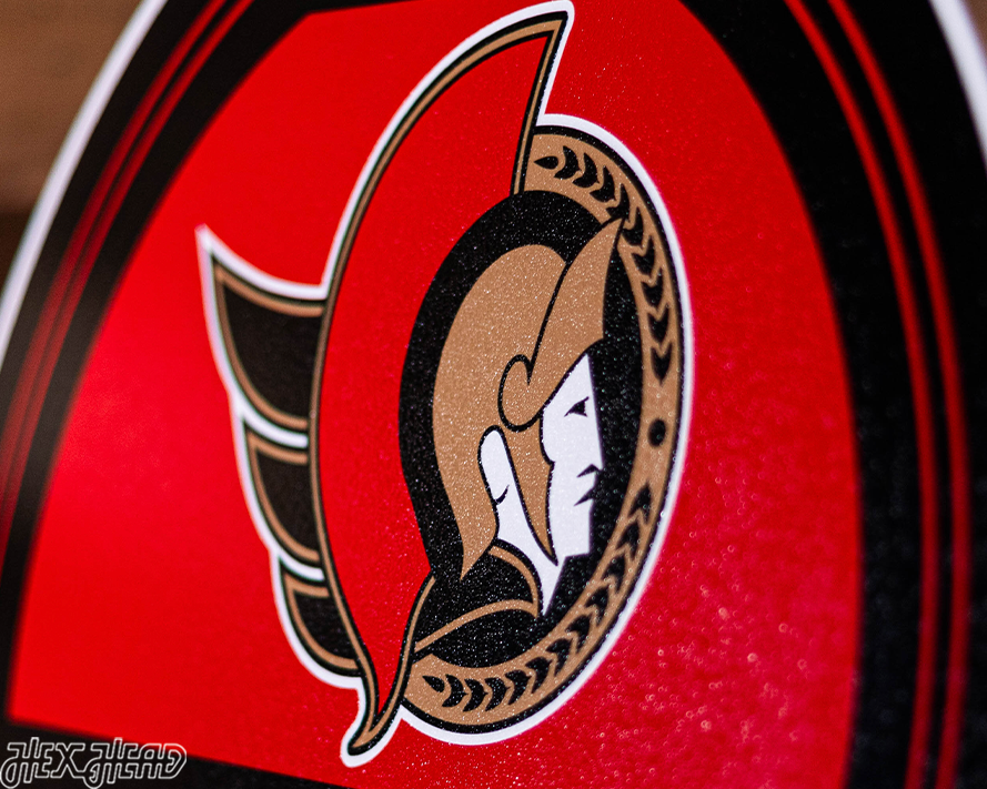 Ottawa Senators Personalized Monogram Metal Art