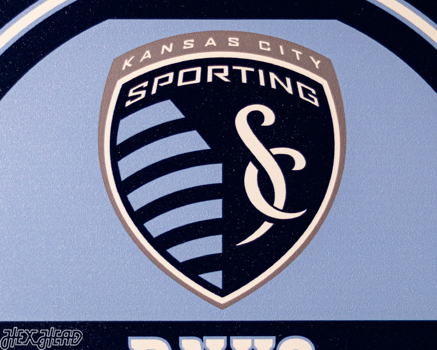 Sporting Kansas City Personalized Monogram Metal Art