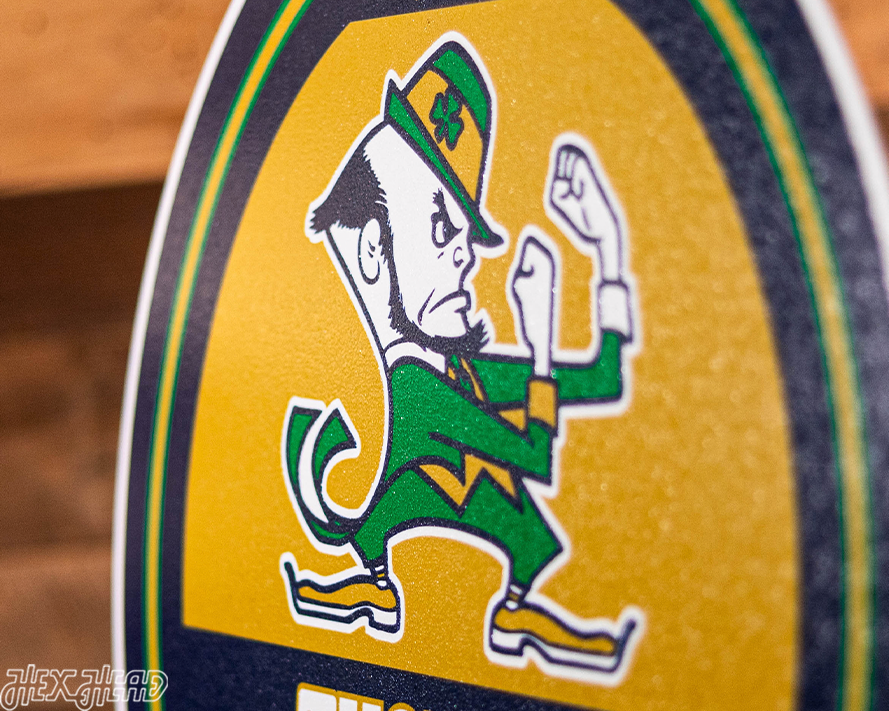 Notre Dame Fighting Irish Personalized Monogram Metal Art