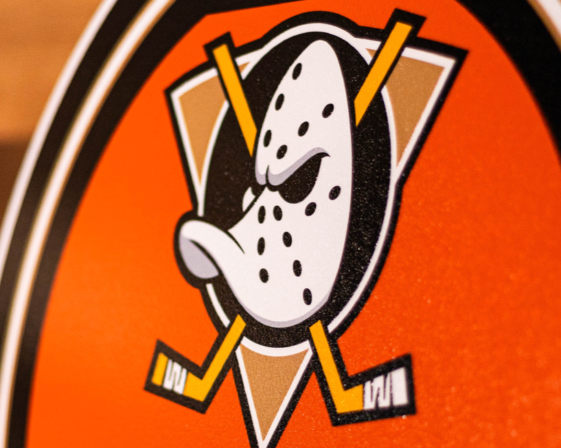 Anaheim Ducks Personalized Monogram Metal Art