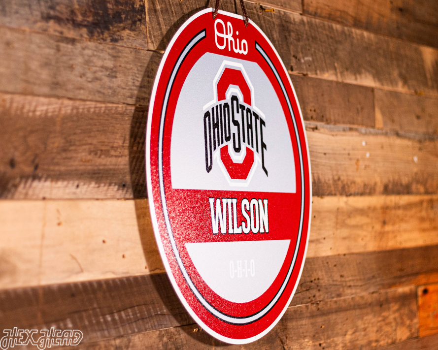 Ohio State Buckeyes Personalized Monogram Metal Art