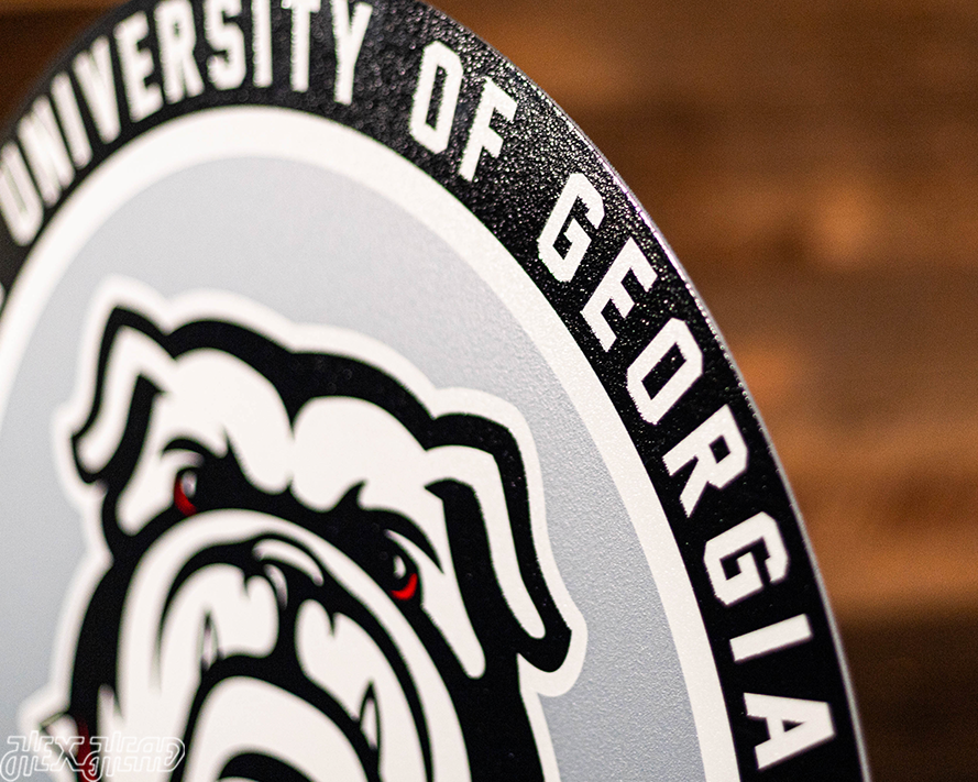 VARSITY Collection- SINGLE layer Georgia Bulldogs Metal Wall Art