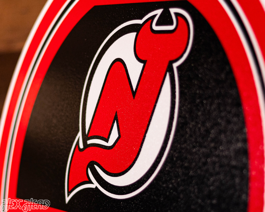 New Jersey Devils Personalized Monogram Metal Art