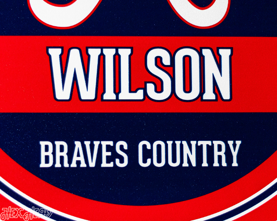 Atlanta Braves Personalized Monogram Metal Art