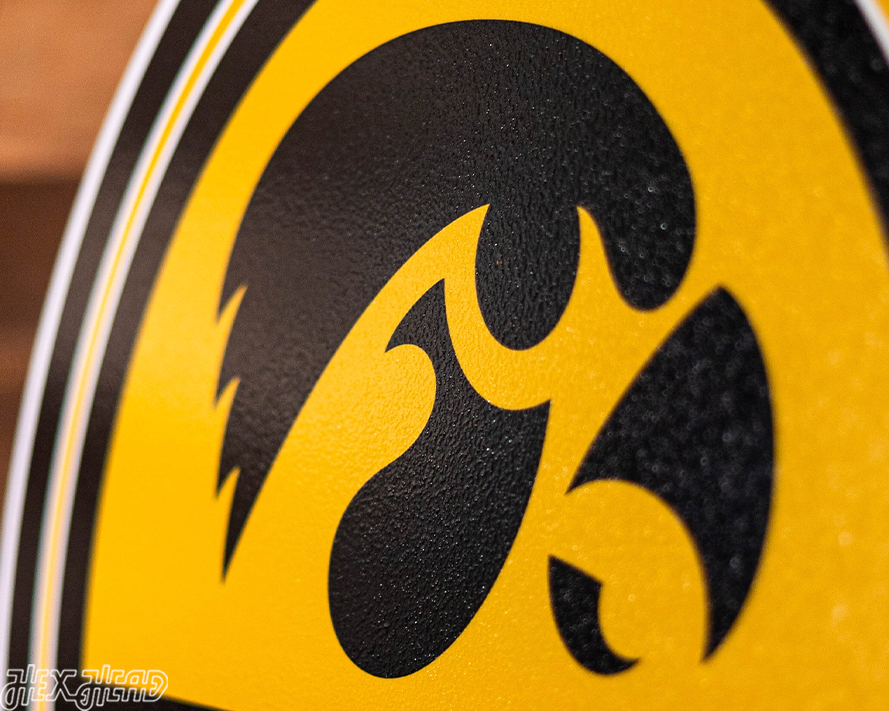 Iowa Hawkeyes Personalized Monogram Metal Art