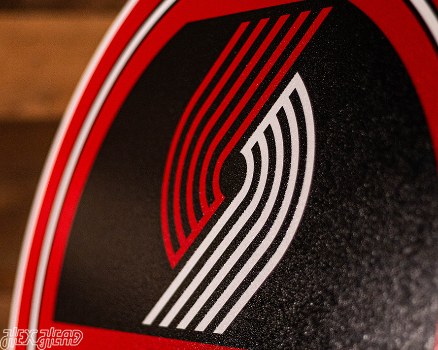 Portland Trail Blazers Personalized Monogram Metal Art