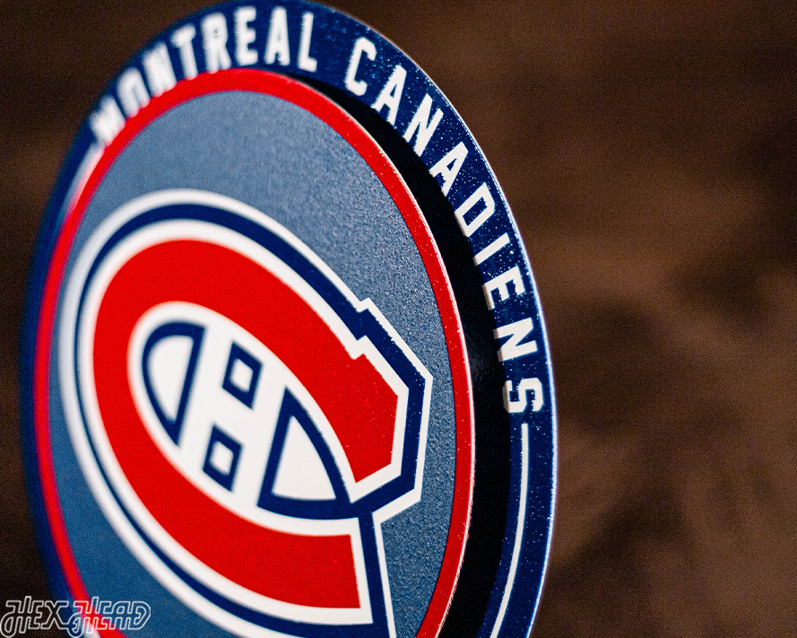 Montreal Canadiens "Double Play" On the Shelf or on the Wall Art