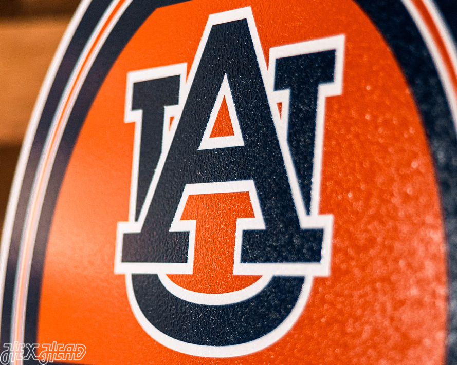 Auburn Tigers Personalized Monogram Metal Art