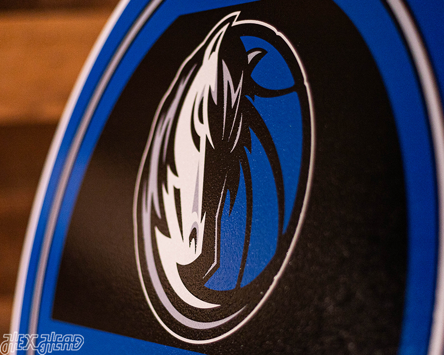 Dallas Mavericks Personalized Monogram Metal Art