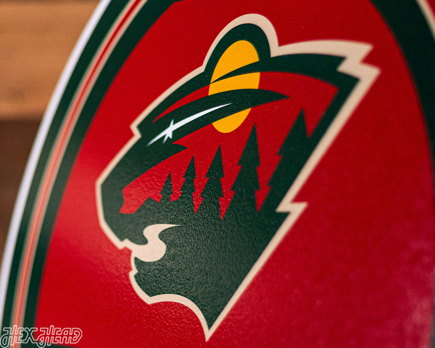 Minnesota Wild Personalized Monogram Metal Art