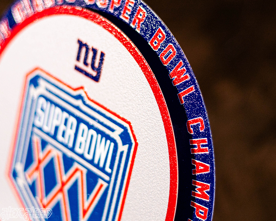 New York Giants "XXV" Super Bowl "Double Play" On the Shelf or on the Wall Art