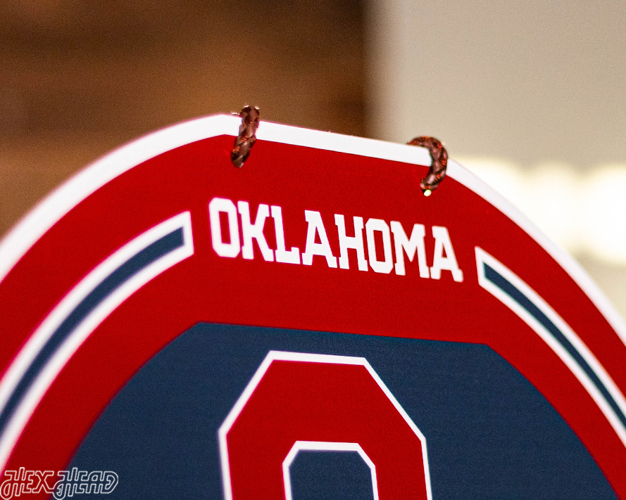 Oklahoma Sooners Personalized Monogram Metal Art