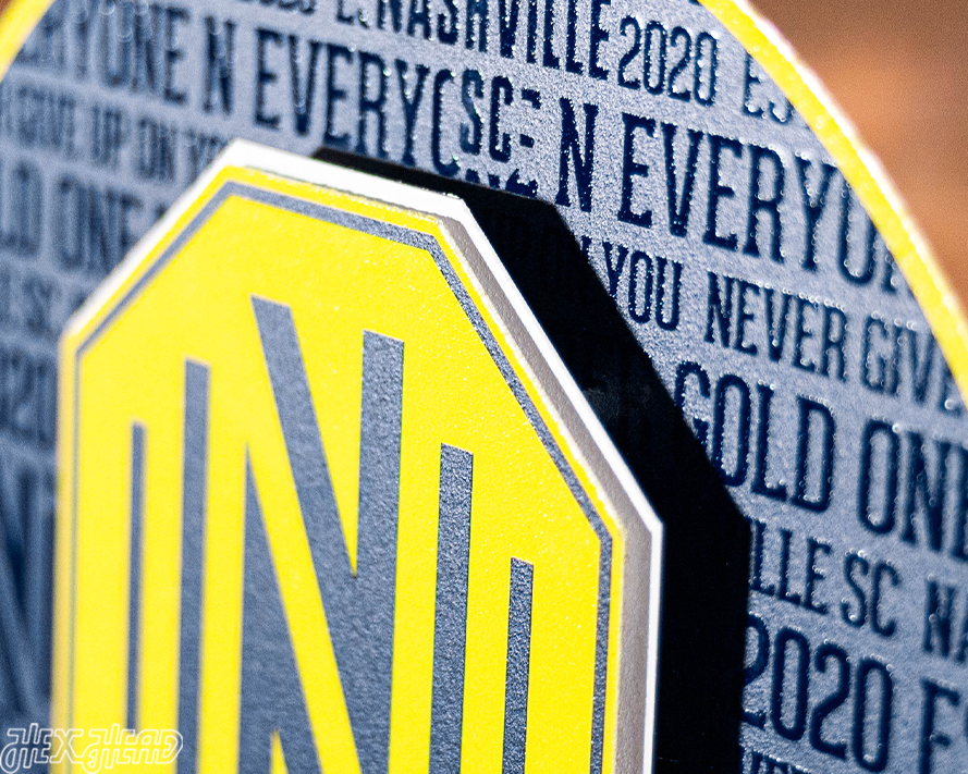 Nashville SC CRAFT SERIES 3D Embossed Metal Wall Art