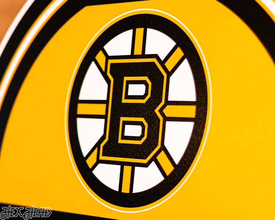 Boston Bruins Personalized Monogram Metal Art