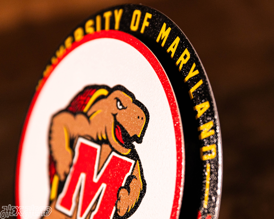 Maryland Terrapins "Double Play" On the Shelf or on the Wall Art