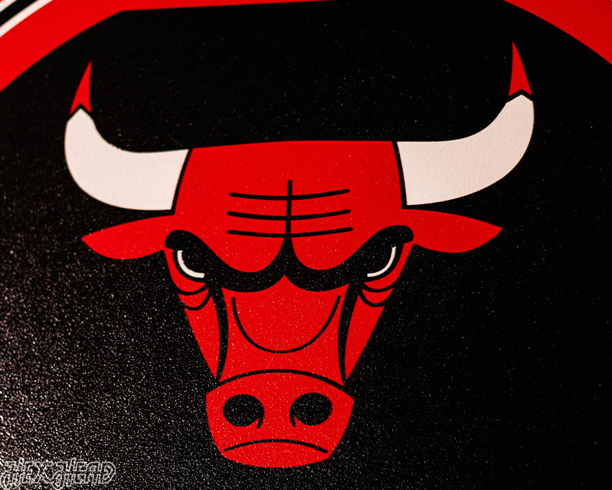 Chicago Bulls Personalized Monogram Metal Art