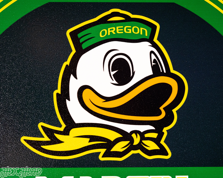 Oregon Ducks Personalized Monogram Metal Art