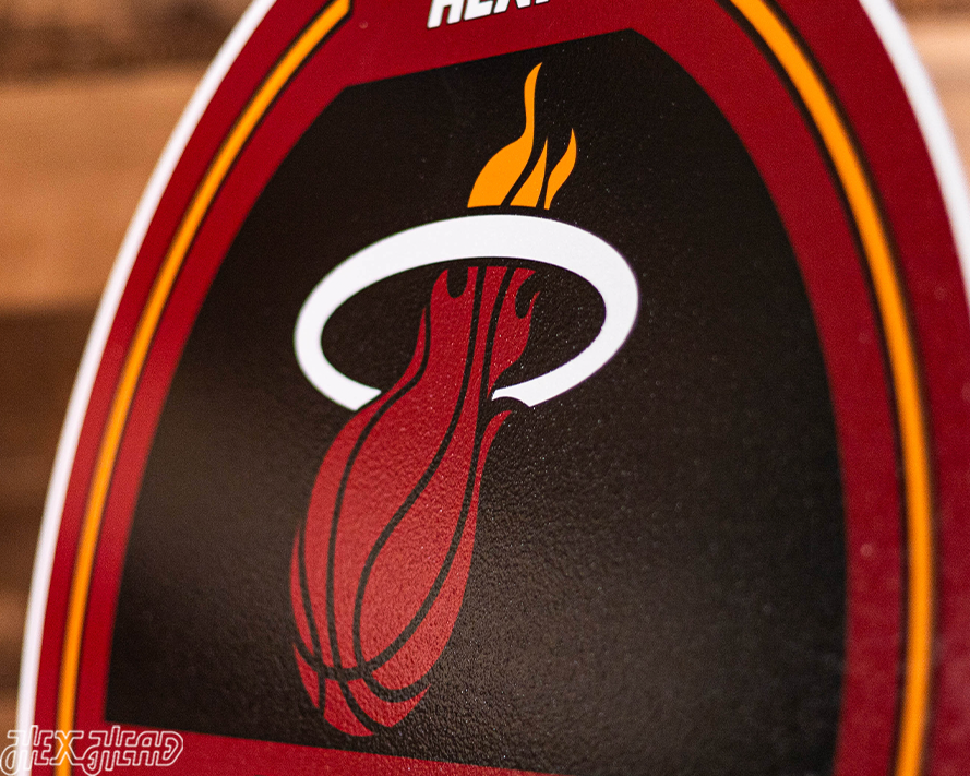 Miami Heat Personalized Monogram Metal Art