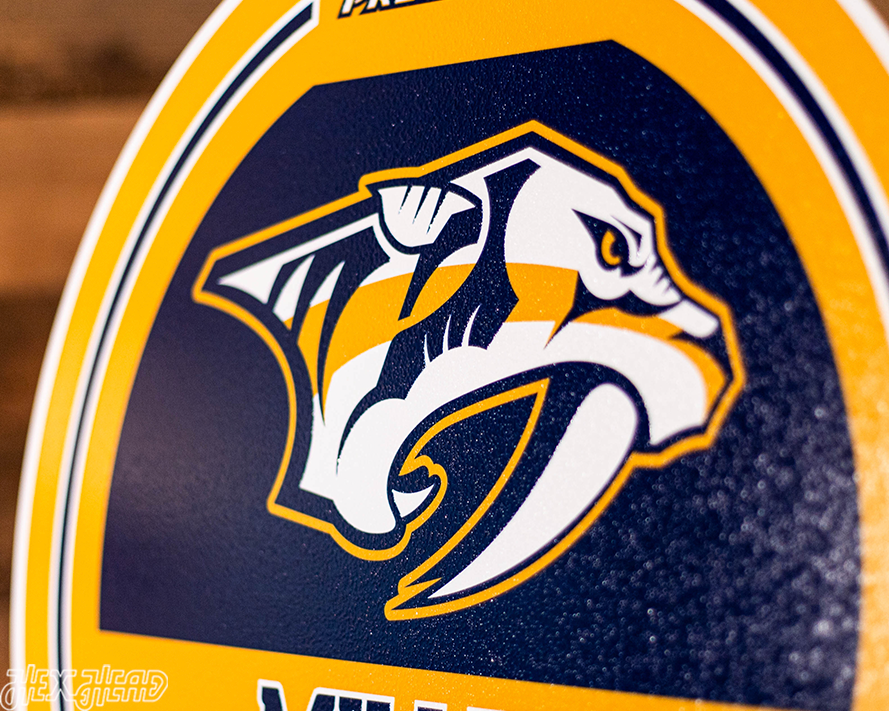 Nashville Predators Personalized Monogram Metal Art