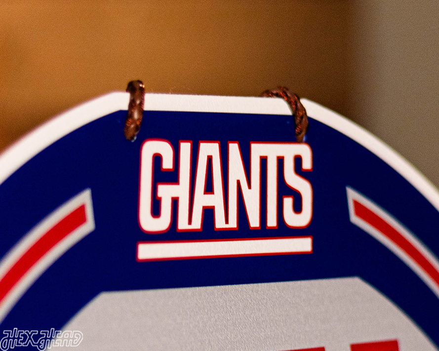 New York Giants Personalized Monogram Metal Art