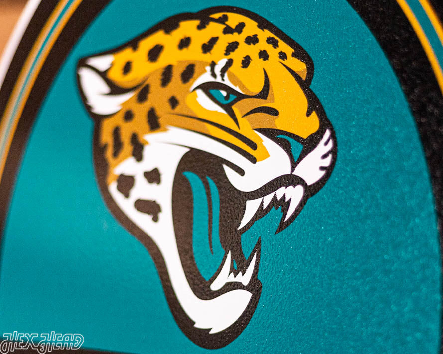 Jacksonville Jaguars Personalized Monogram Metal Art