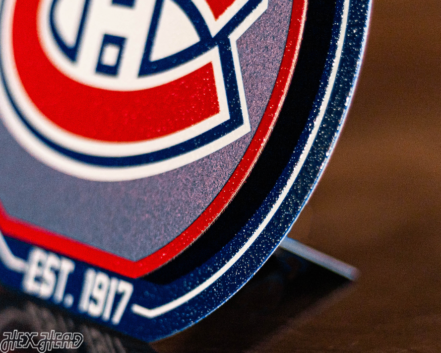 Montreal Canadiens "Double Play" On the Shelf or on the Wall Art