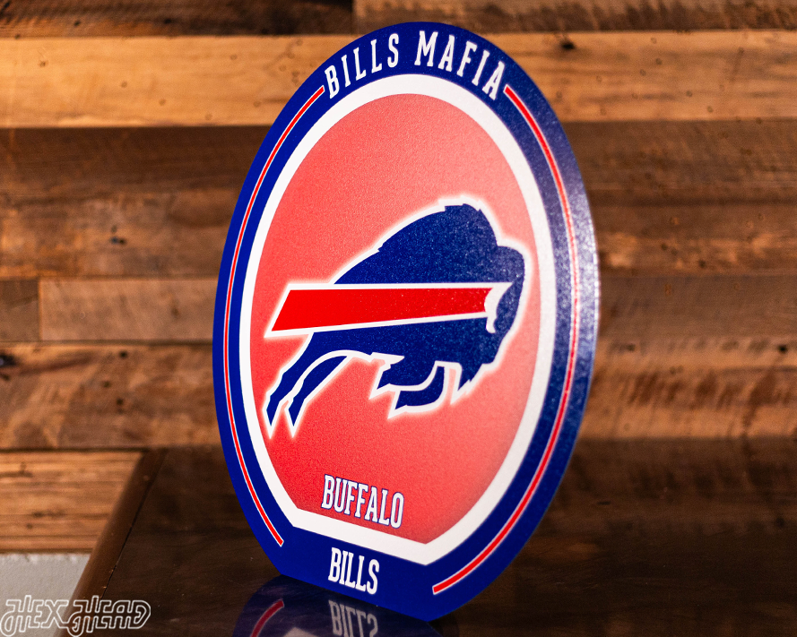 VARSITY Collection- Single layer Buffalo Bills Metal Wall Art