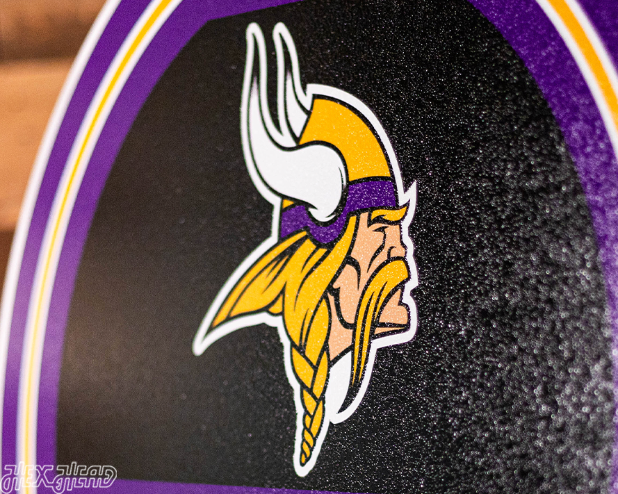 Minnesota Vikings Personalized Monogram Metal Art