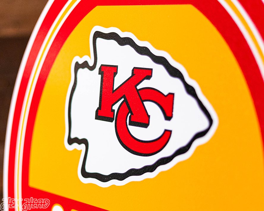 Kansas City Chiefs Personalized Monogram Metal Art