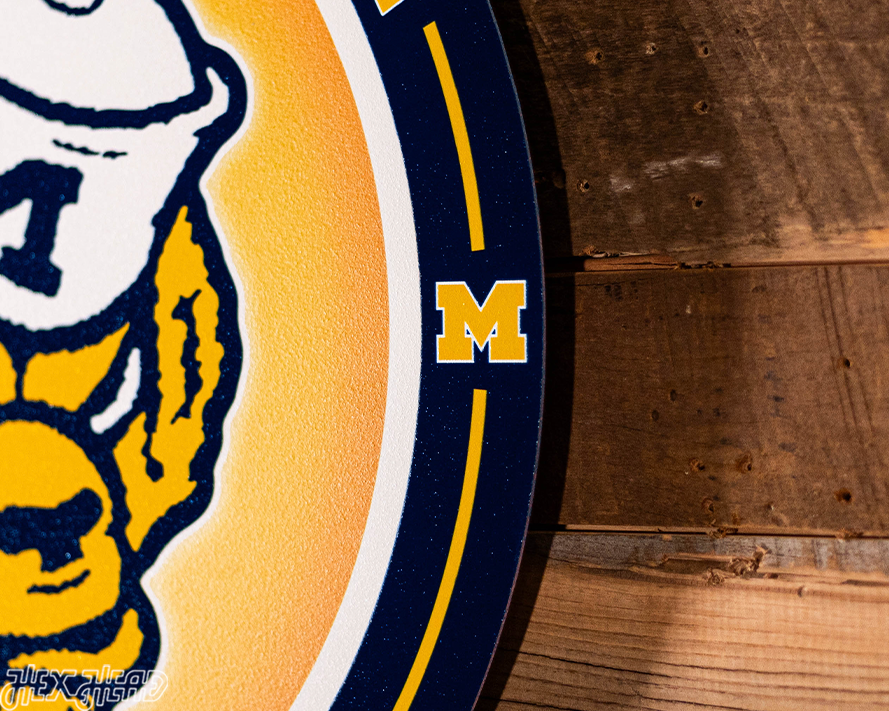 VARSITY Collection- SINGLE Layer Michigan Wolverines Metal Wall Art