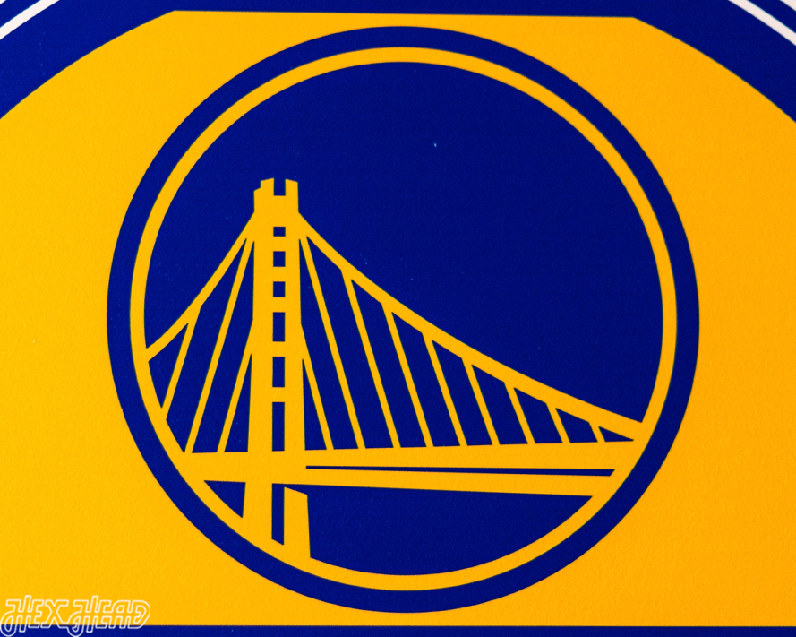 Golden State Warriors Personalized Monogram Metal Art