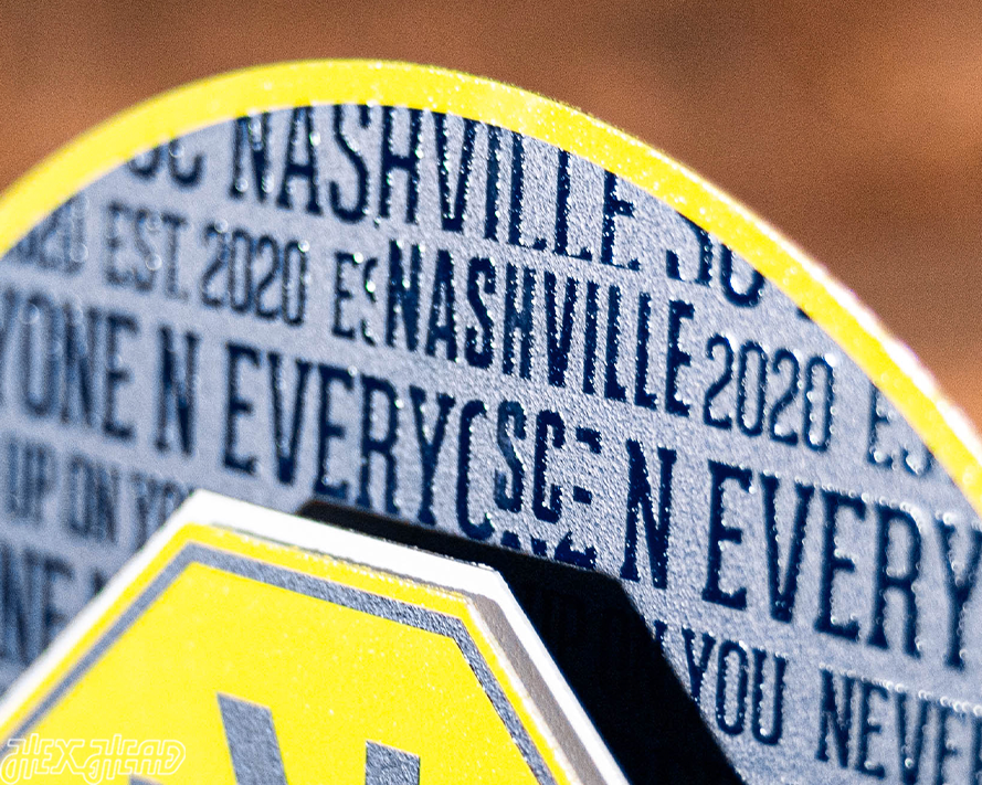 Nashville SC CRAFT SERIES 3D Embossed Metal Wall Art