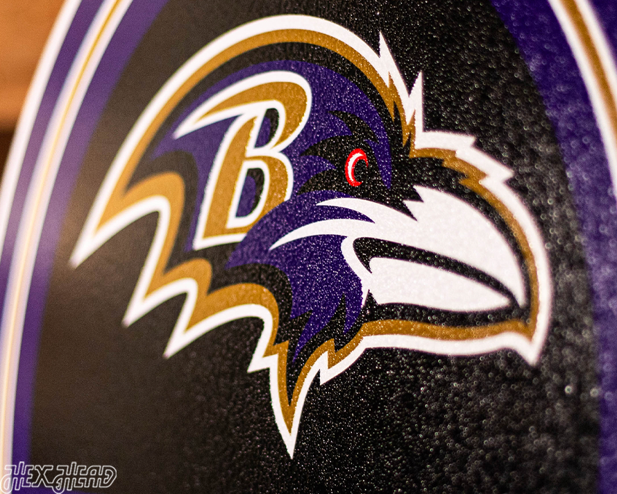 Baltimore Ravens Personalized Monogram Metal Art