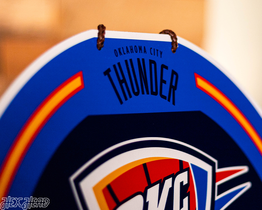 Oklahoma City Thunder Personalized Monogram Metal Art